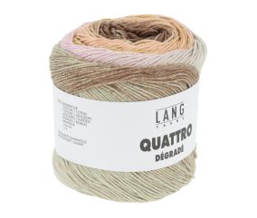 Coton à tricoter et à crocheter QUATTRO DEGRADE - 100GR - Lang Yarns