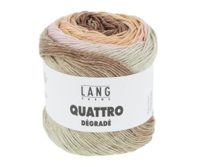 Coton à tricoter et à crocheter QUATTRO DEGRADE - 100GR - Lang Yarns