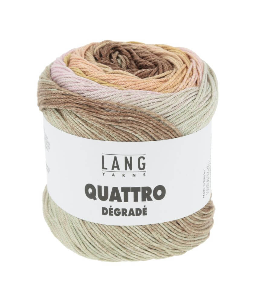 Coton à tricoter et à crocheter QUATTRO DEGRADE - 100GR - Lang Yarns