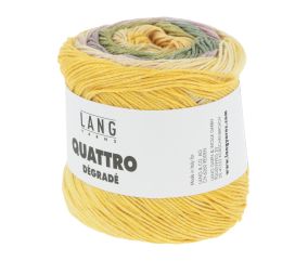 Coton à tricoter et à crocheter QUATTRO DEGRADE - 100GR - Lang Yarns