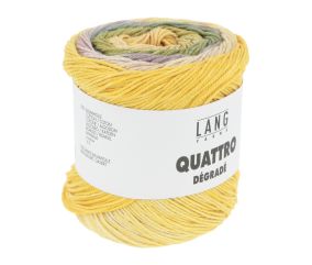 Coton à tricoter et à crocheter QUATTRO DEGRADE - 100GR - Lang Yarns