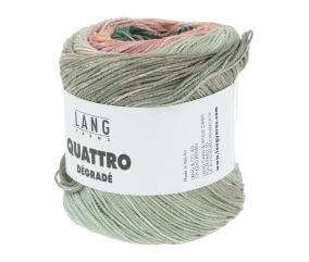 Coton à tricoter et à crocheter QUATTRO DEGRADE - 100GR - Lang Yarns