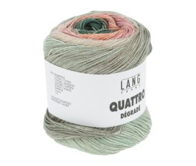 Coton à tricoter et à crocheter QUATTRO DEGRADE - 100GR - Lang Yarns