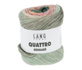 Coton à tricoter et à crocheter QUATTRO DEGRADE - 100GR - Lang Yarns