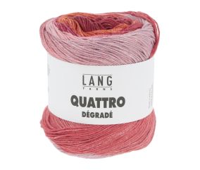 Coton à tricoter et à crocheter QUATTRO DEGRADE - 100GR - Lang Yarns