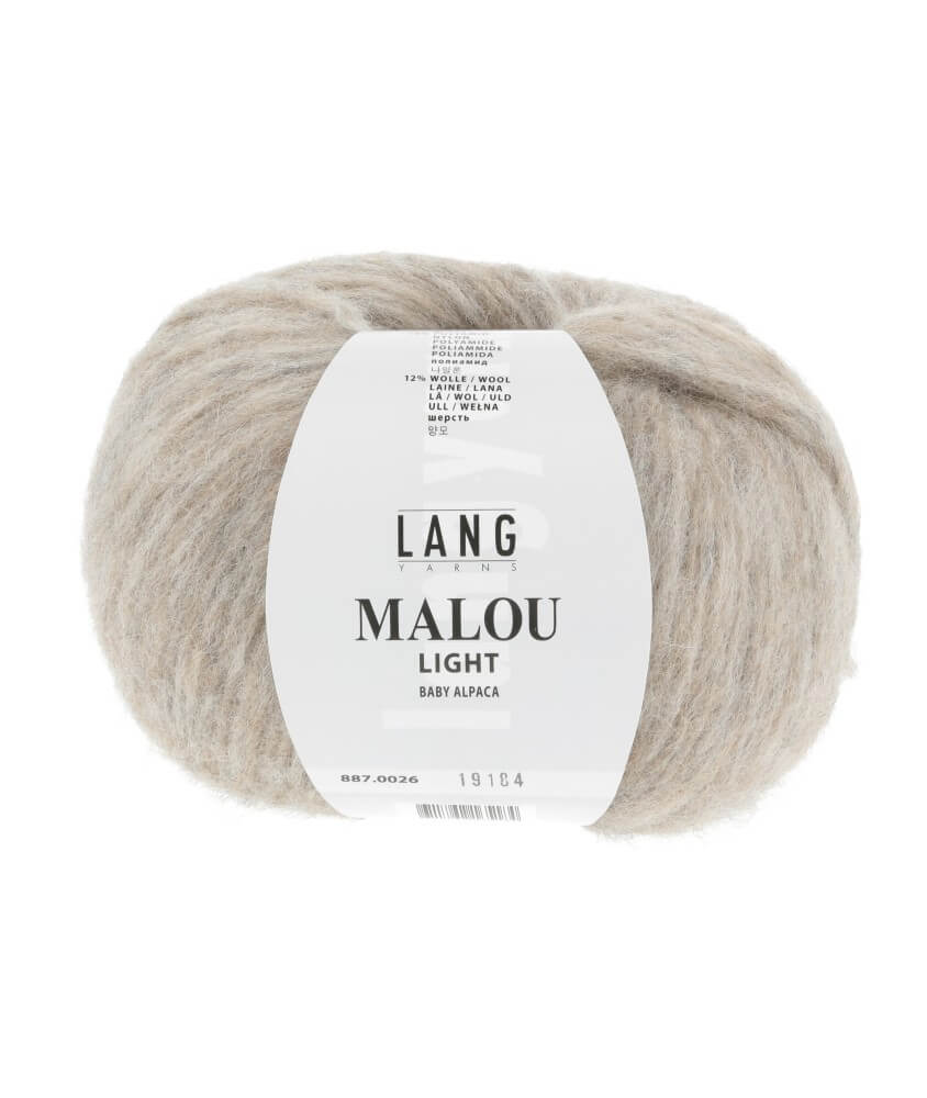 Pelote d'Alpaga et laine MALOU LIGHT - LANG YARNS Pelote d'Alpaga et laine MALOU LIGHT - LANG YARNS