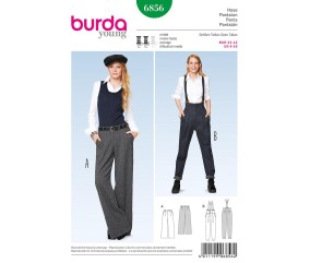 Patron Burda 6856 Pantalon du 32 au 42