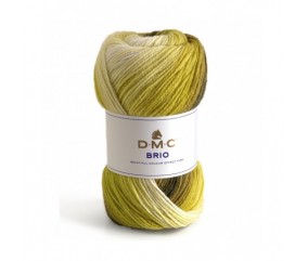 Pelote de laine à tricoter BRIO - DMC 410 vert