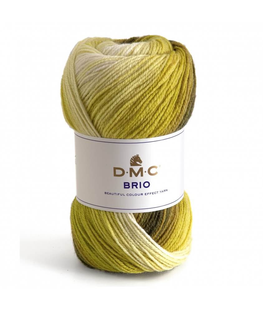 Pelote de laine à tricoter BRIO - DMC 410 vert