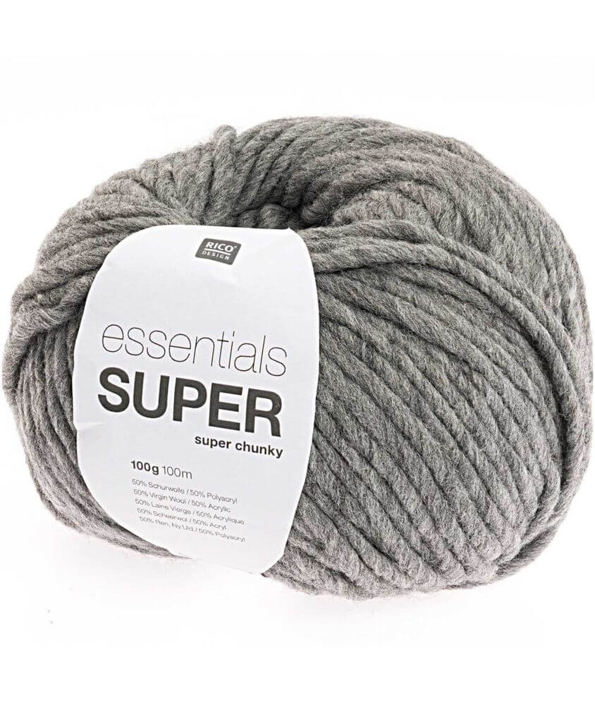 Laine à tricoter Essentials SUPER SUPER CHUNKY - 100 GR - RICO Design Laine à tricoter Essentials SUPER SUPER CHUNKY - 100 GR - RICO Design