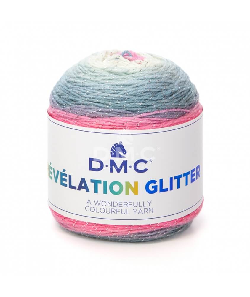 Pelote de laine REVELATION GLITTER pour étoles - DMC Wonder Pelote de laine REVELATION GLITTER pour étoles - DMC Wonder