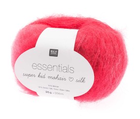 Fil à Tricoter ESSENTIALS SUPER KID MOHAIR LOVES SILK: Luxe, Douceur et Créativité - 25gr - Rico Design