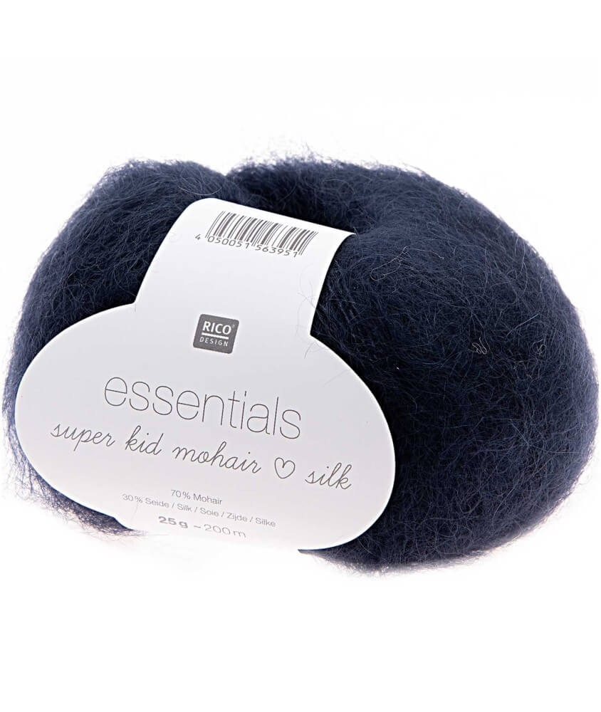 Fil à Tricoter ESSENTIALS SUPER KID MOHAIR LOVES SILK: Luxe, Douceur et Créativité - 25gr - Rico Design