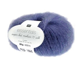 Fil à Tricoter ESSENTIALS SUPER KID MOHAIR LOVES SILK: Luxe, Douceur et Créativité - 25gr - Rico Design