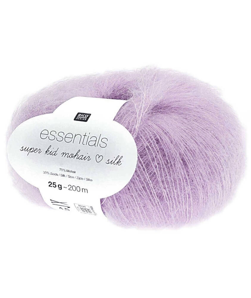 Fil à Tricoter ESSENTIALS SUPER KID MOHAIR LOVES SILK: Luxe, Douceur et Créativité - 25gr - Rico Design