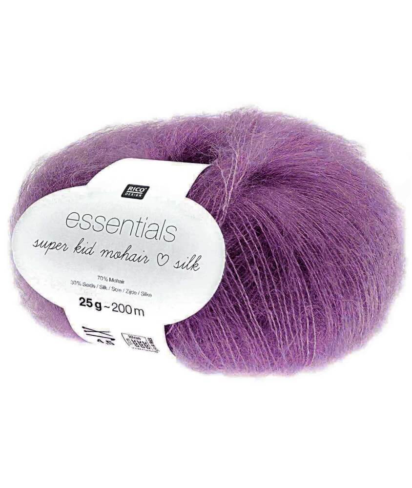 Fil à Tricoter ESSENTIALS SUPER KID MOHAIR LOVES SILK: Luxe, Douceur et  Créativité - 25gr - Rico Design