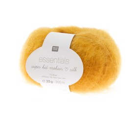 Fil à Tricoter ESSENTIALS SUPER KID MOHAIR LOVES SILK: Luxe, Douceur et Créativité - 25gr - Rico Design