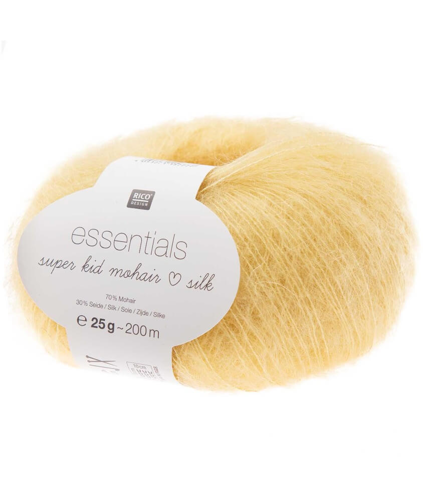 Fil à Tricoter ESSENTIALS SUPER KID MOHAIR LOVES SILK: Luxe, Douceur et Créativité - 25gr - Rico Design