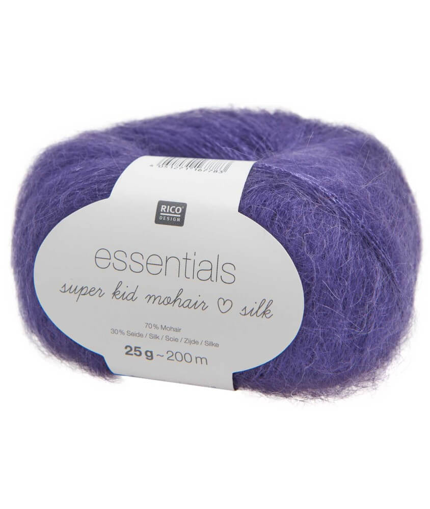 Fil à Tricoter ESSENTIALS SUPER KID MOHAIR LOVES SILK: Luxe, Douceur et Créativité - 25gr - Rico Design