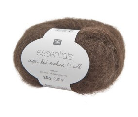 Fil à Tricoter ESSENTIALS SUPER KID MOHAIR LOVES SILK: Luxe, Douceur et Créativité - 25gr - Rico Design