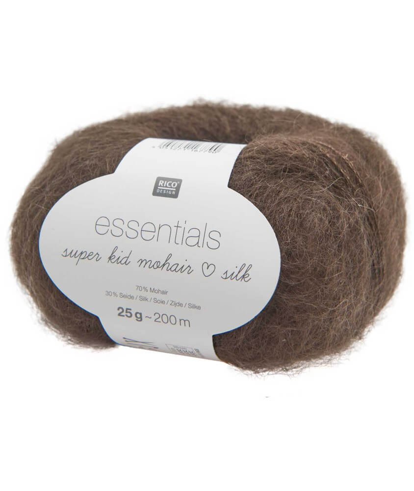 Fil à Tricoter ESSENTIALS SUPER KID MOHAIR LOVES SILK: Luxe, Douceur et Créativité - 25gr - Rico Design