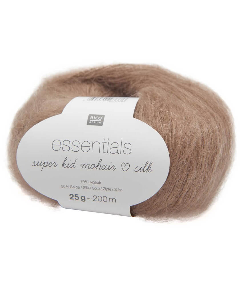 Fil à Tricoter ESSENTIALS SUPER KID MOHAIR LOVES SILK: Luxe, Douceur et Créativité - 25gr - Rico Design