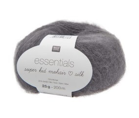 Fil à Tricoter ESSENTIALS SUPER KID MOHAIR LOVES SILK: Luxe, Douceur et Créativité - 25gr - Rico Design