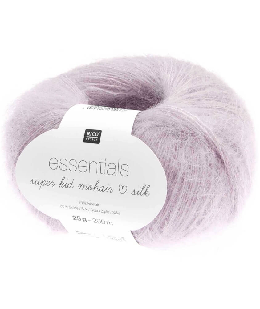 Fil à Tricoter ESSENTIALS SUPER KID MOHAIR LOVES SILK: Luxe, Douceur et Créativité - 25gr - Rico Design