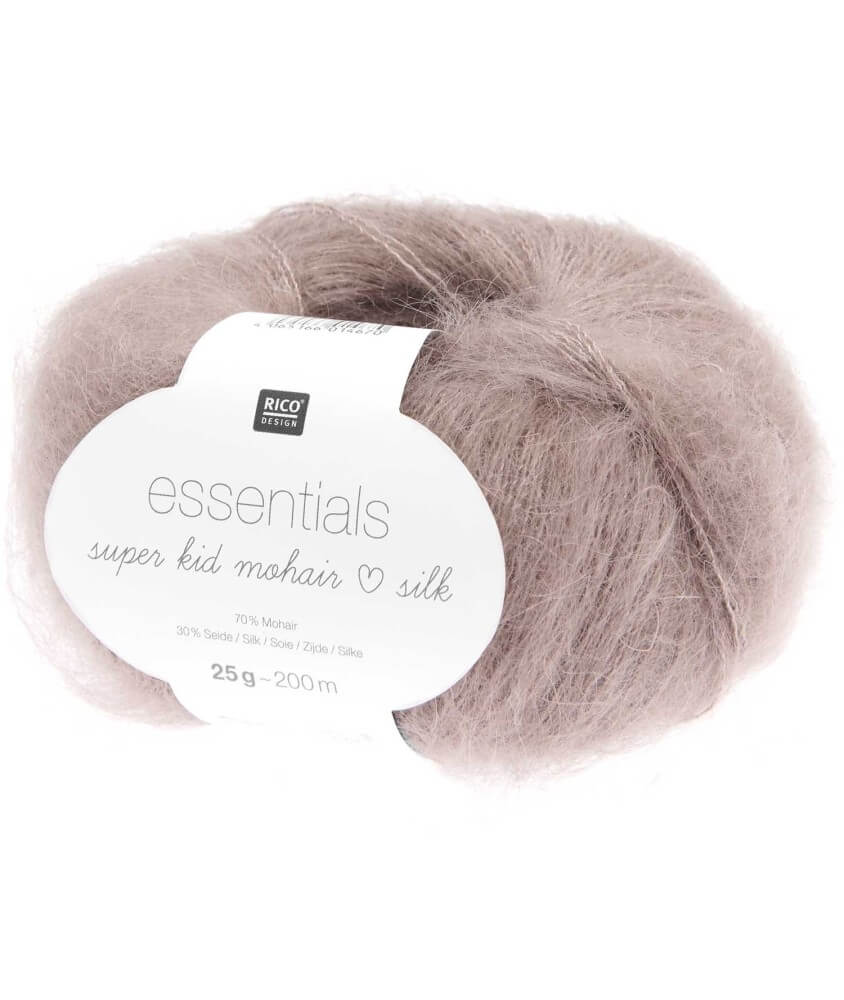 Fil à Tricoter ESSENTIALS SUPER KID MOHAIR LOVES SILK: Luxe, Douceur et Créativité - 25gr - Rico Design