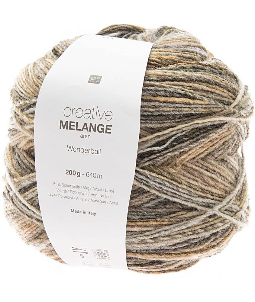 Pelote de laine Creative Melange Aran Wonderball - 200 GR - Rico Design