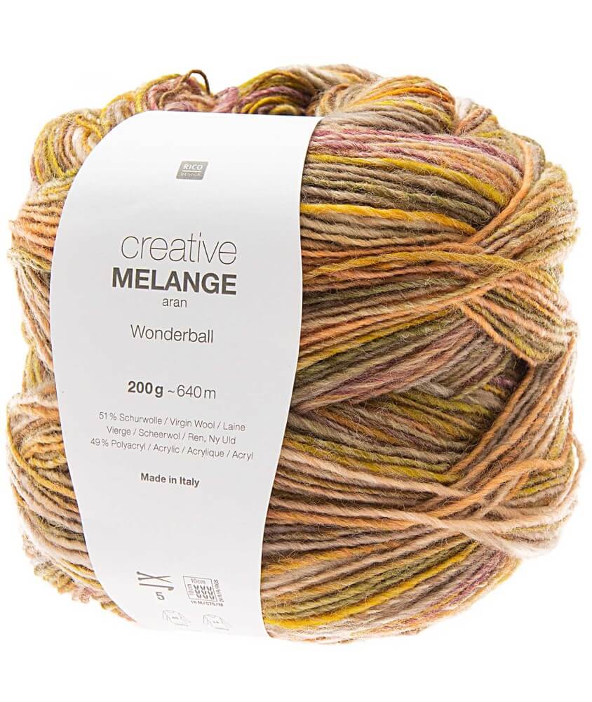 Pelote de laine Creative Melange Aran Wonderball - 200 GR - Rico Design