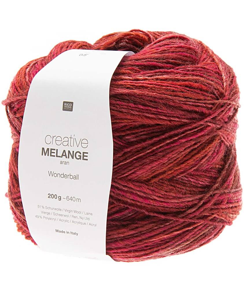 Pelote de laine Creative Melange Aran Wonderball - 200 GR - Rico Design