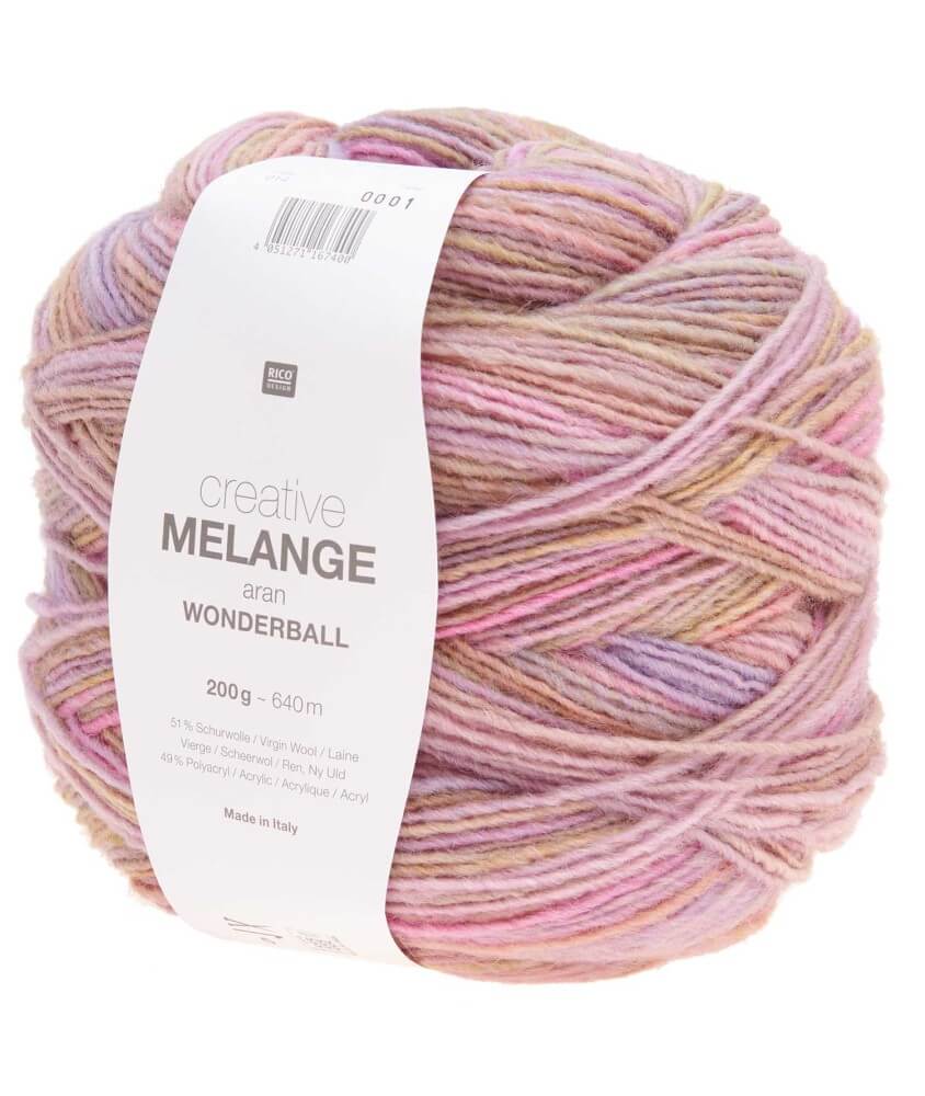 Pelote de laine Creative Melange Aran Wonderball - 200 GR - Rico Design Pelote de laine Creative Melange Aran Wonderball - 200 GR - Rico Design