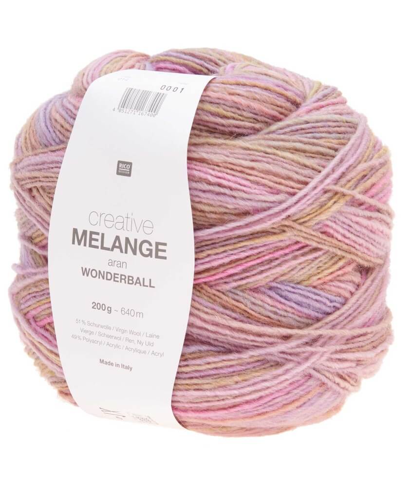 Pelote de laine Creative Melange Aran Wonderball - 200 GR - Rico Design