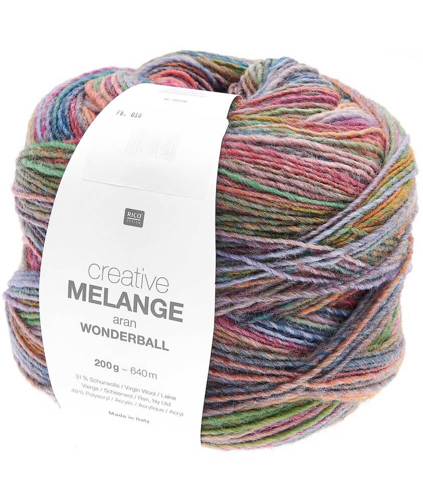 Pelote de laine Creative Melange Aran Wonderball - 200 GR - Rico Design