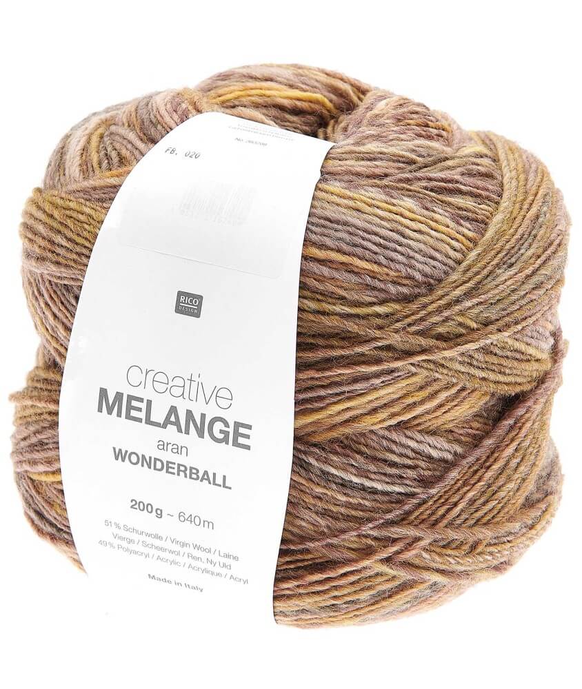 Pelote de laine Creative Melange Aran Wonderball - 200 GR - Rico Design