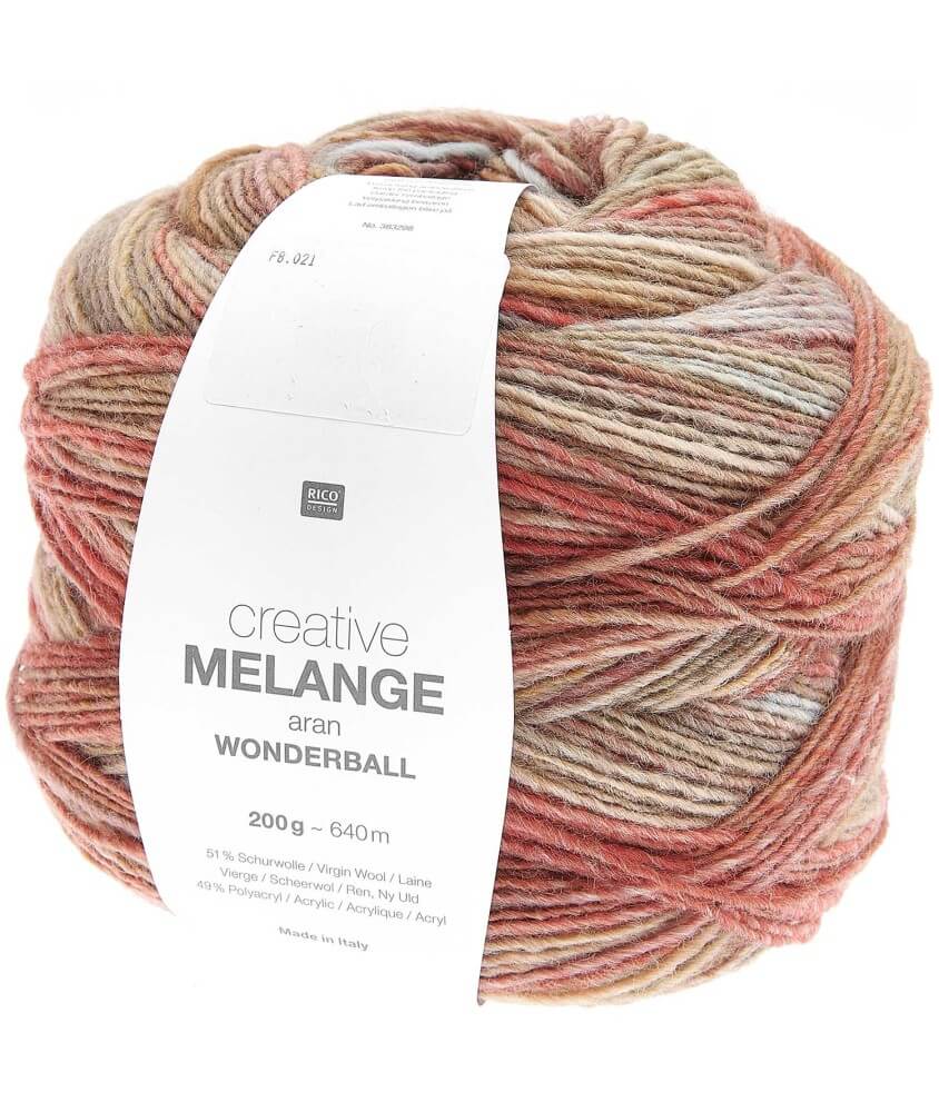 Pelote de laine Creative Melange Aran Wonderball - 200 GR - Rico Design