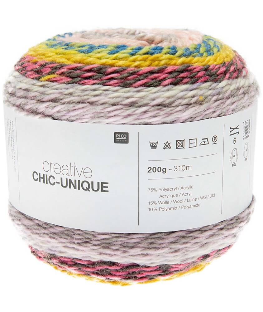 Pelote de laine à tricoter Creative Chic Unique - 200GR - Rico Design Pelote de laine à tricoter Creative Chic Unique - 200GR - Rico Design