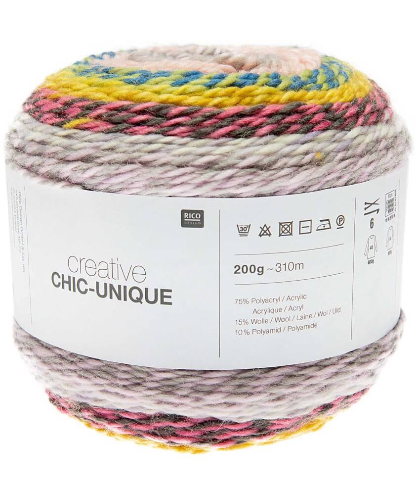 Pelote de laine à tricoter Creative Chic Unique - 200GR - Rico Design