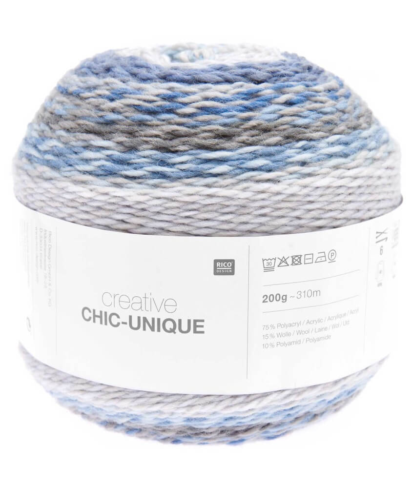 Pelote de laine à tricoter Creative Chic Unique - 200GR - Rico Design Pelote de laine à tricoter Creative Chic Unique - 200GR - Rico Design