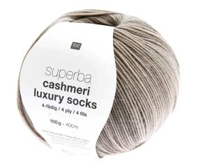 Pelote de laine à chaussettes Superba Cashmeri Luxury Socks 4 fils - 100gr - Rico Design