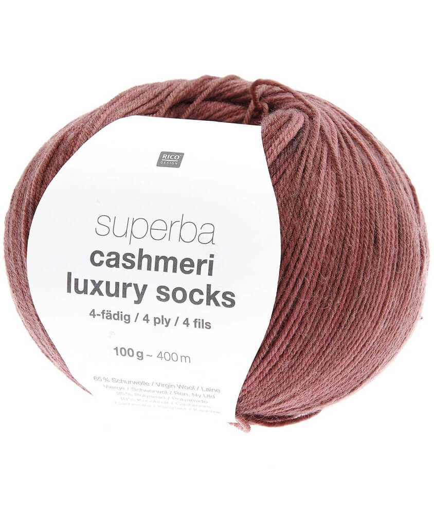 Pelote de laine à chaussettes Superba Cashmeri Luxury Socks 4 fils - 100gr - Rico Design