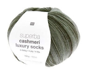 Pelote de laine à chaussettes Superba Cashmeri Luxury Socks 4 fils - 100gr - Rico Design