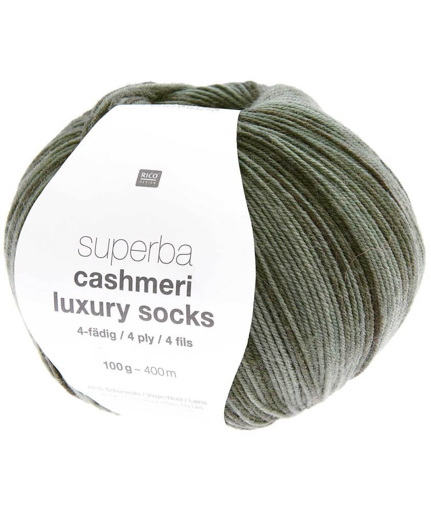 Pelote de laine à chaussettes Superba Cashmeri Luxury Socks 4 fils - 100gr - Rico Design