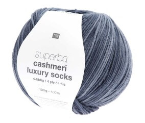 Pelote de laine à chaussettes Superba Cashmeri Luxury Socks 4 fils - 100gr - Rico Design