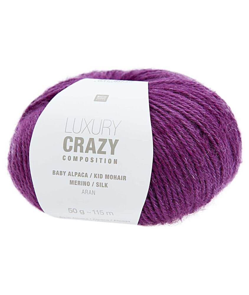 Fil exceptionnel à tricoter Luxury Crazy Composition Aran - Rico Design Fil exceptionnel à tricoter Luxury Crazy Composition Aran - Rico Design