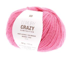 Fil exceptionnel à tricoter Luxury Crazy Composition Aran - Rico Design