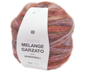 Pelote de laine Creative Melange Garzato Aran Wonderball - 200GR - Rico Design