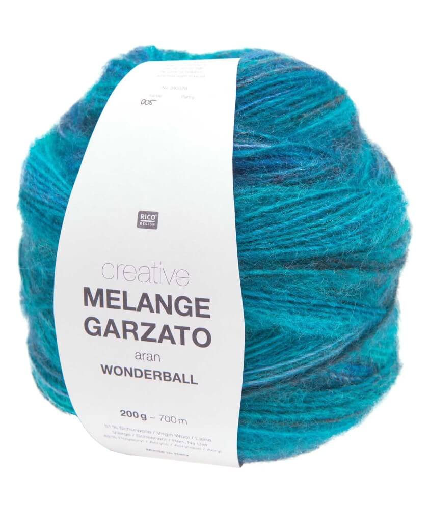 Pelote de laine Creative Melange Garzato Aran Wonderball - 200GR - Rico Design