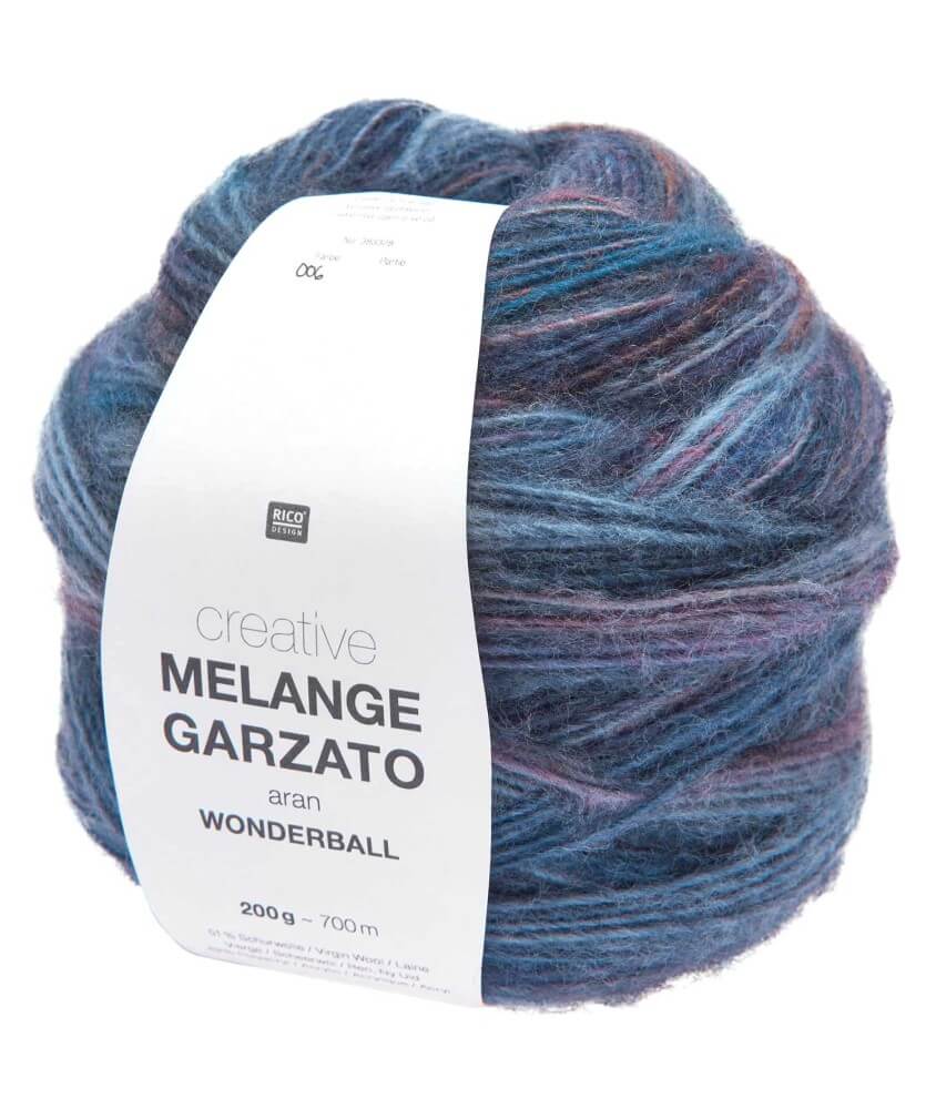 Pelote de laine Creative Melange Garzato Aran Wonderball - 200GR - Rico Design